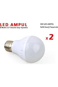 Firsat Ayi 3w Enerji Tasarruflu Led Ampul ( 2 Adet )