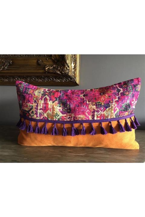 HAZE DESİGN LAB Kilim Desenli Yastık Kılıfı Model - 5