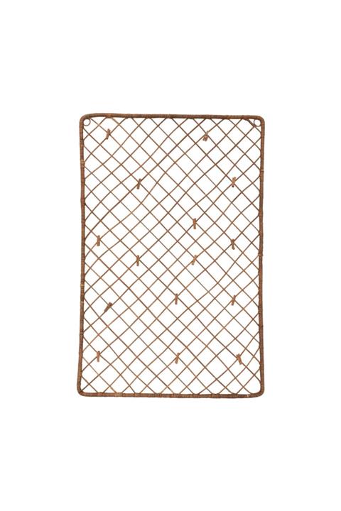 Warm Design Dekoratif Ahşap Klipsli Hasır Örgü Fotoğraflık / Kartlık