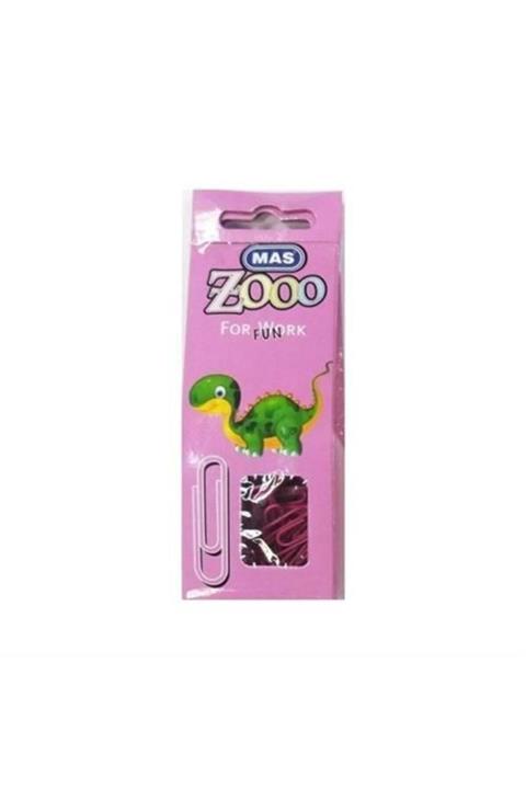 Mas Zoo Karton Pakette Renkli Ataç PEMBE