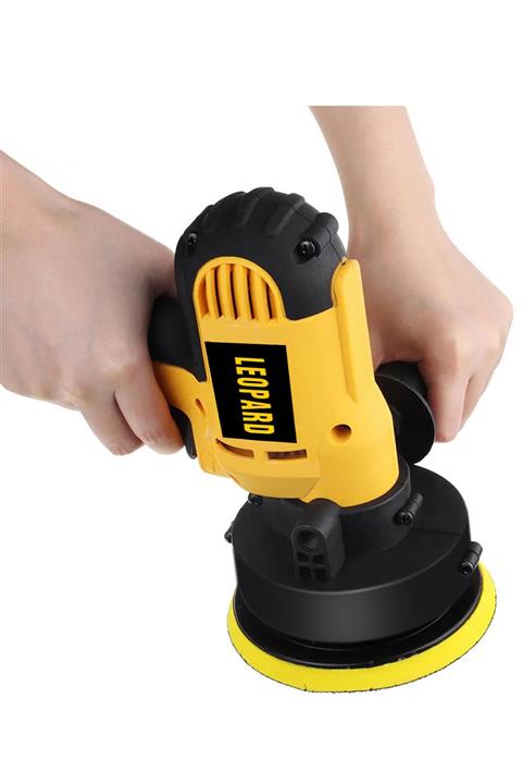 Leopard Stronger Power 1100 W Pro 6 Kademeli Devir Ayarlı Zımpara Pasta Cila Polisaj Makinesi Sarı