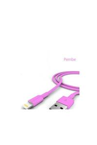 LAUREL DREAM Iphone Şarj Data Kablosu - Pembe
