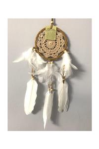 Dream Catcher Örgülü Açık Kahve 12 Cm Mai-drmcthr-02