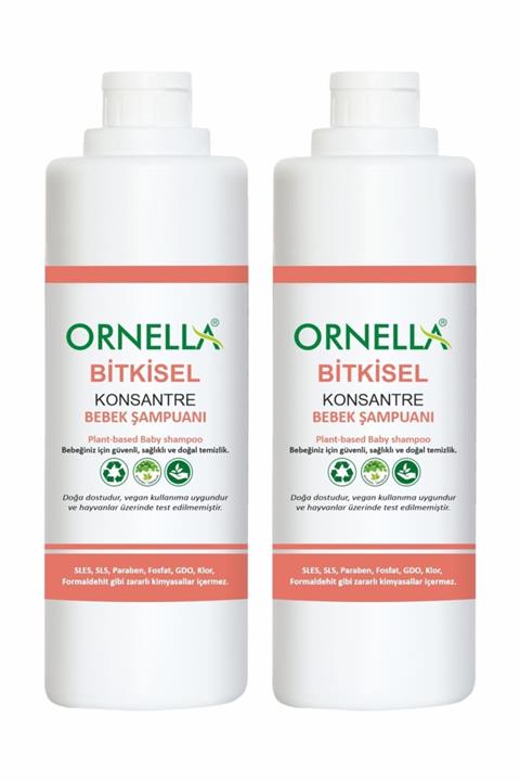 ORNELLA Bitkisel Bebek Şampuanı 750 Ml (2 Li Set)