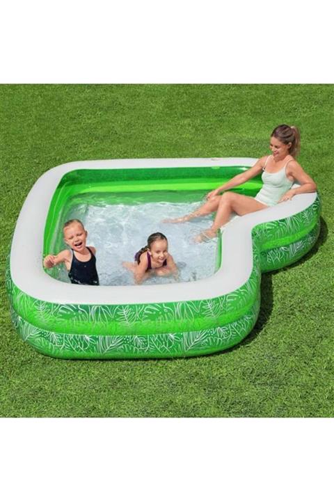 BESTWAY Şişme Aile Havuz Tropikal Model Yesil Renk 231x51cm