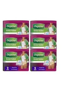 Depend Emici Külot Kadın Büyük 9 Adetx6 Paket