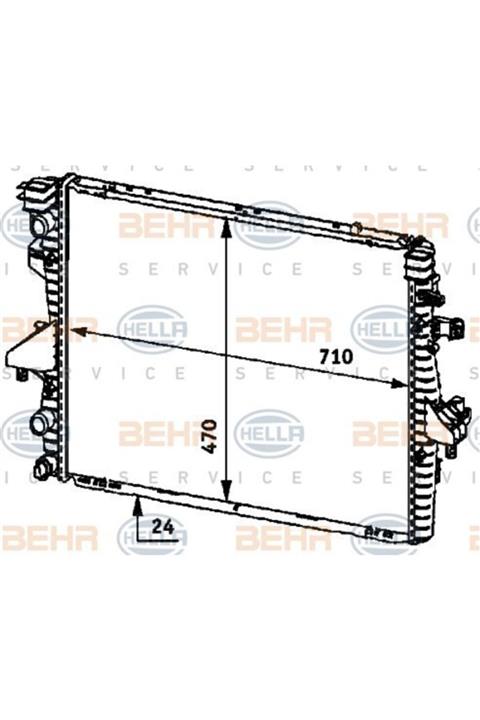 BEHR Radyatör Multıvan V-transporter T5-1.9 Tdi-2.0 (ac+klimasız+mek+