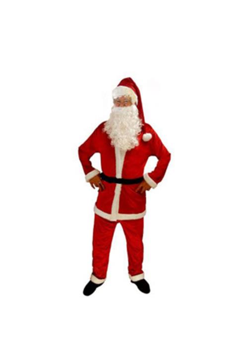 partidolu Noel Baba Kostümü Xl Beden Yetişkin