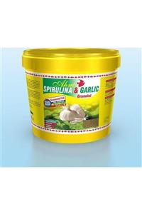 Ahm Spirulina Garlic Sarımsaklı Granül Balık Yemi Kova 3 Kg