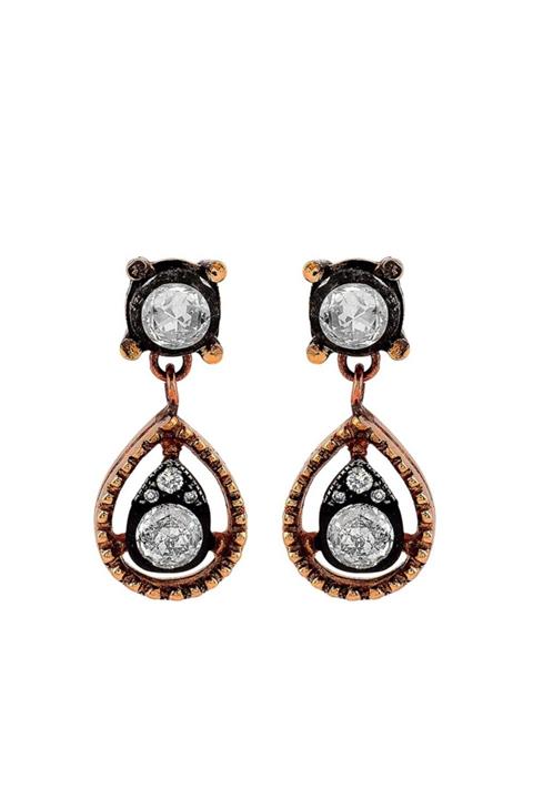 Iryum 0.43 Karat Elmas Damla Küpe Ee256