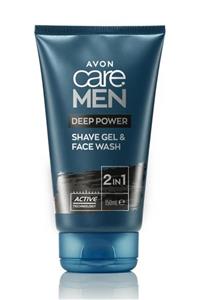 AVON Care 2'si 1 Arada Deep Power Tıraş Jeli Ve Yüz Temizleyicisi - 150ml T40569