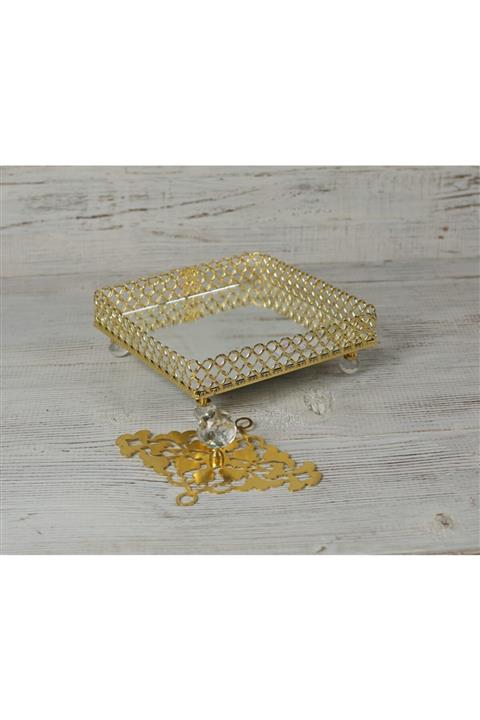 biblo home Gold Metal Hasır Peçetelik