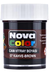 Nova Color Nc-155 Kahve Su Bazlı Cam Boyası 30cc