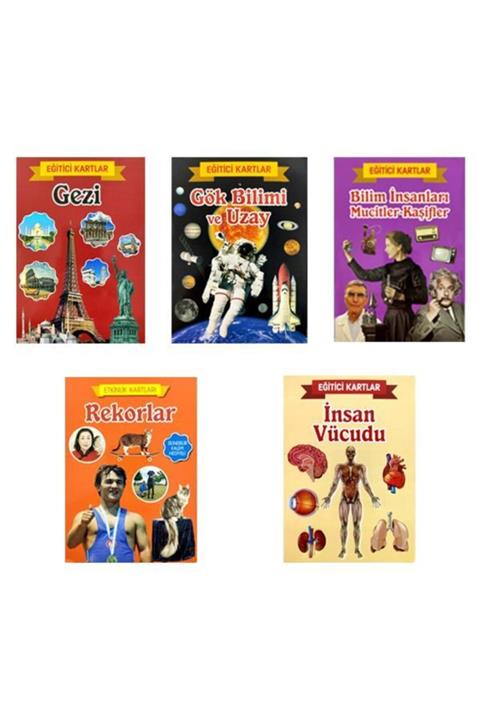 Temel Eğitici ve Eğlenceli 5'li Kart Seti