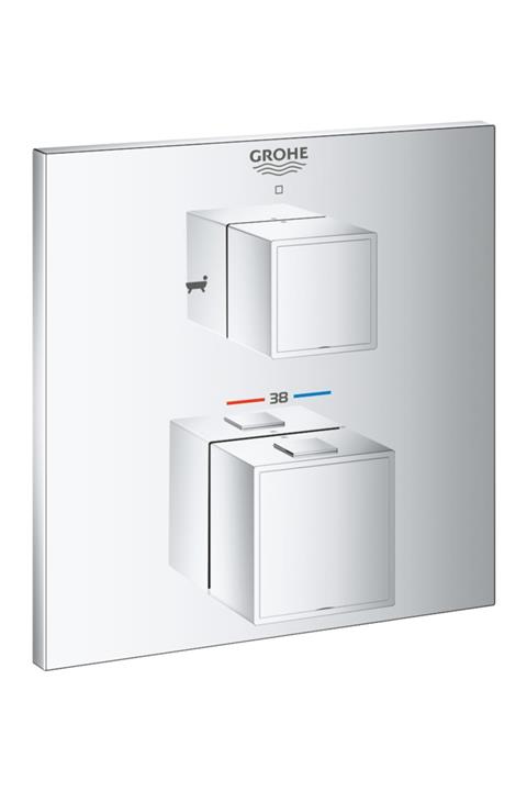 Grohe Grohtherm Cube Çift Yönlü Ankastre Termostatik Banyo Bataryası 24155000