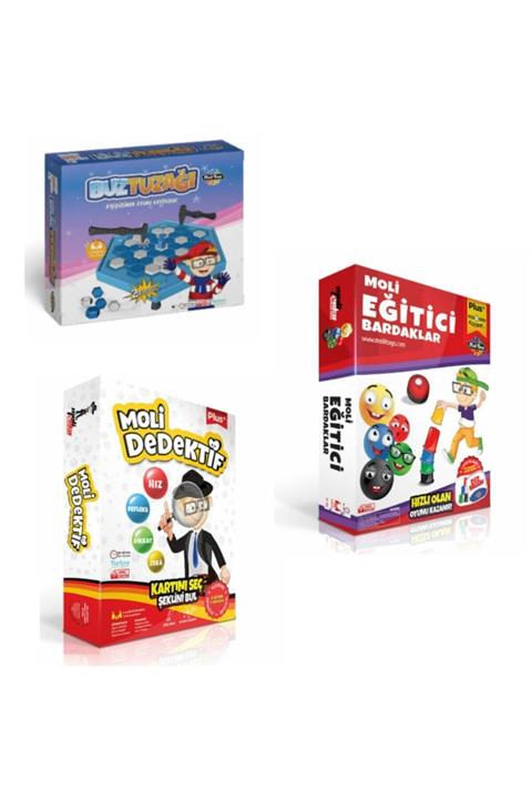 Moli Toys Buz Tuzağı Dedektif Eğitici Bardaklar 3 Lü Set