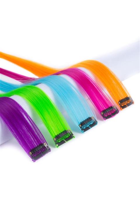 gaman 5li Sentetik Çıtçıtlı Ara Saç 50 cm Uzunluk 5 Adet
