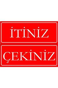TELLGRAF Itiniz-çekiniz Yazılı Sticker(7x18 Cm)