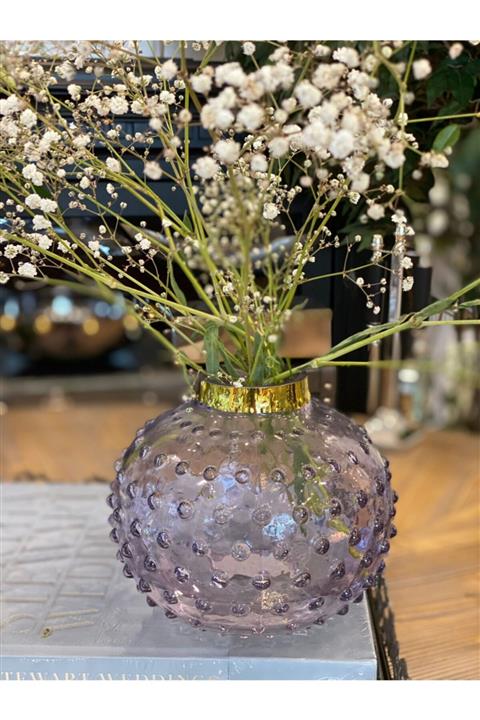 Dekordan House Mor Gold Cam Vazo