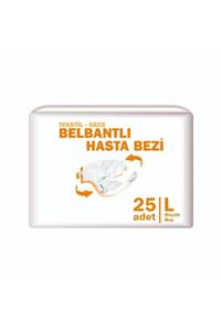 ekobez Bel Bantlı Hasta Bezi Tekstil Yüzey 25'li Paket Büyük Beden \