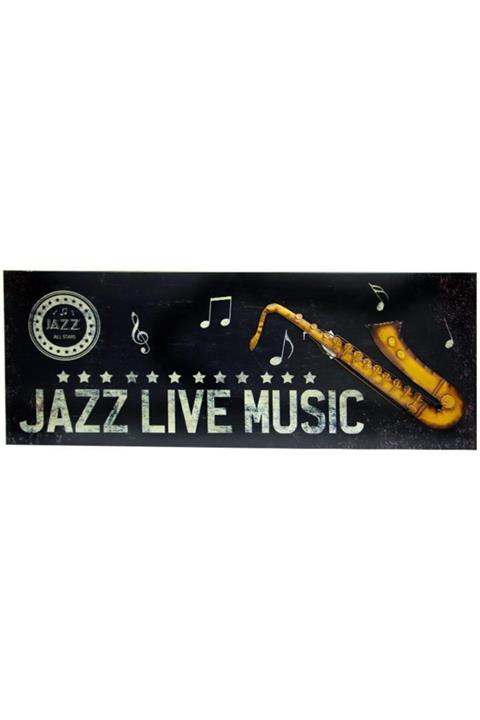 BULUTSHOP Pano Saksafon Vintage Müzik Temalı Dekoratif Hediyelik