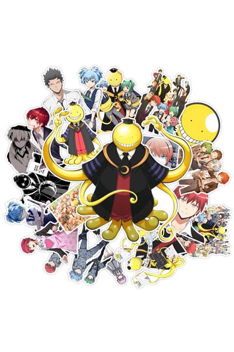 ZipZap Suikast Sınıfı Assassination Classroom Ansatsu Kyoushitsu Sticker Paketi 20 Adet Sticker