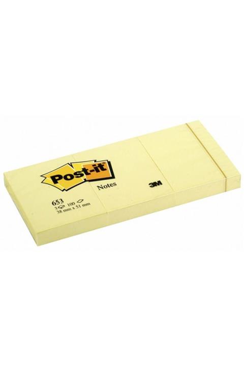 Postit 3m 653 Sarı 38*51 3'lü Paket