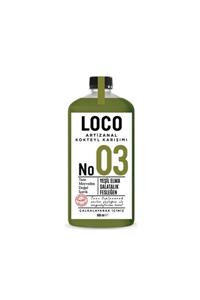 LOCO NO 03 YEŞiL ELMA - SALATALIK - FESLEĞEN ARTİZANAL ALKOLSÜZ KOKTEYL KARIŞIMI TAZE SIKMA KOKTEYL MİX