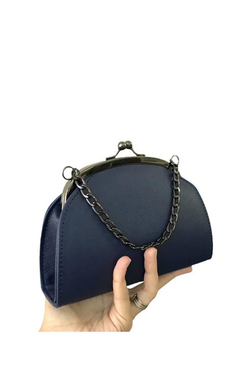 Selay Çanta Lacivert Mini Model Abiye Bayan Çantası