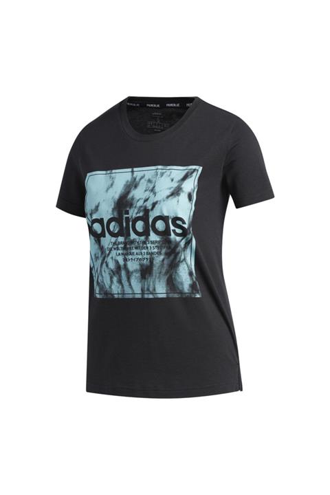 adidas Kadın Siyah T-Shirt -  W T Log P.blue  - FT1393