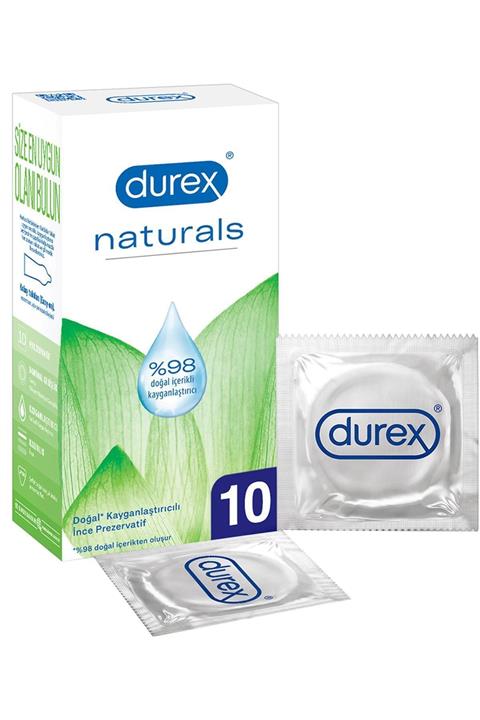 Durex Naturals Prezervatif 10 Adet