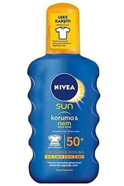 Nivea Sun Koruma & Nem Nemlendirici Güneş Spreyi Gkf 50+ 200 Ml