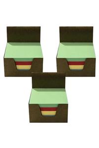 MANKAN Renkli Küp Blok 8x8 Cm 3 Adet