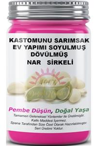 SPANA Kastomunu Sarımsak Soyulmuş Dövülmüş Nar Sirkeli Ev Yapımı Katkısız 330 gr