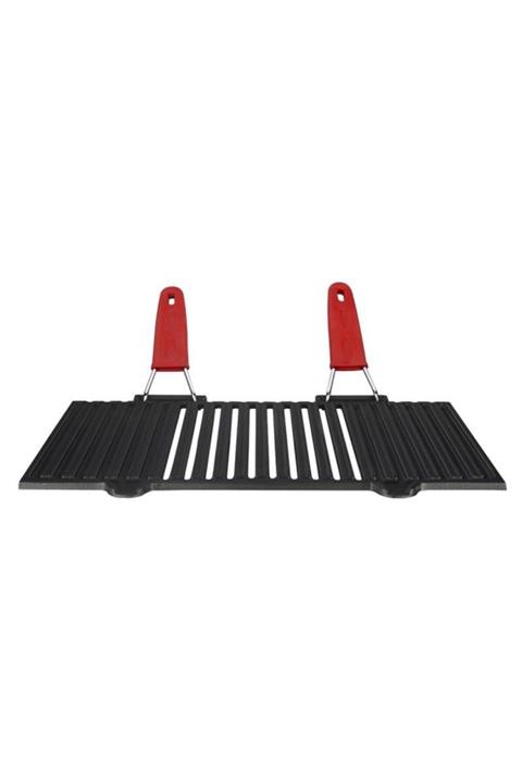 Lava Mangal Izgara Çift Tel Ve Silikon Sap 40*25 Kırmızı