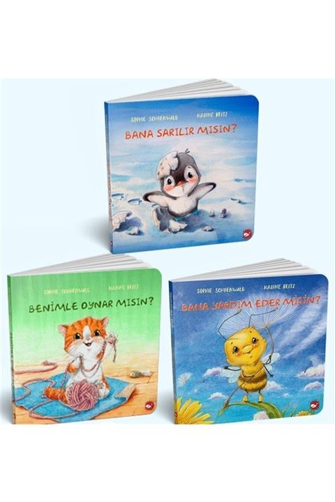 Beyaz Balina Yayınları 0-3 Yaş Resimli Interaktif Çocuk Kitapları Set 2 (3 Kitap Takım) - Sophie Schoenwald 9789974717404