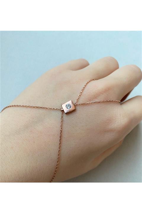 Bi Dünya Gümüş Minimal Rosegold 925 Ayar Gümüş Şahmeran