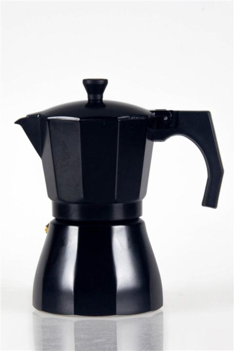GIDA BİZDE Moka Pot Cezve Siyah 6 Fincanlık