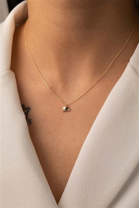 YAVUZ KUYUMCULUK Kadın Altın Fil Kolye