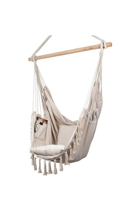 Eda Tasarım Makrome Kumas Salincak Balkon Salıncak 160x90cm