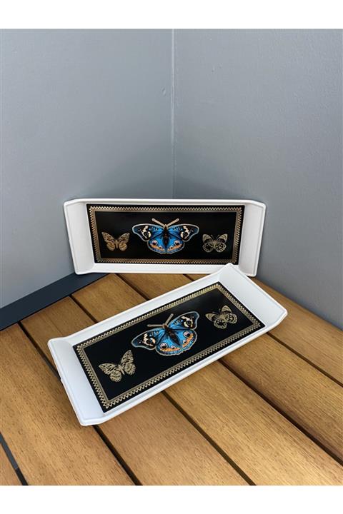 Çavdar Group 1 Adet Lüx Dikdörtgen Sunum & Servis Tabağı Kahve Sunum Tepsi