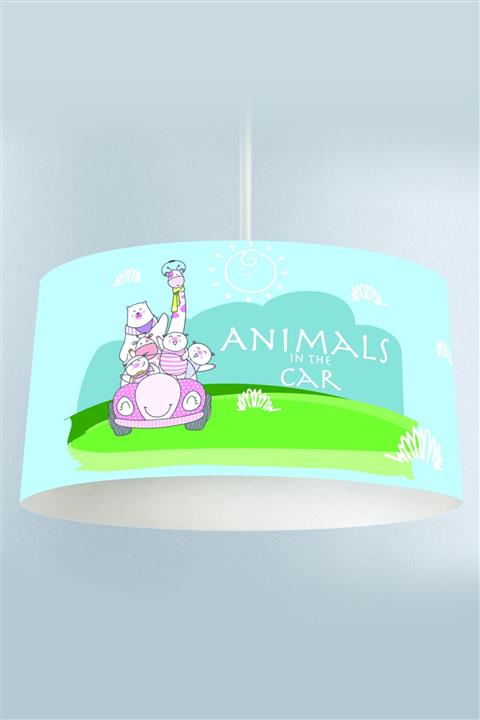 instababyrooms Çocuk Odası Sarkıt Avize Animal Car Sevimli Hayvanlar Serisi 001 - Abajur Avize