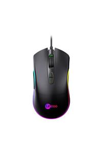 Lecoo Lenovo 6400 DPI  7 Tuşlu Kablolu RGB LED Aydınlatmalı Gaming Mouse Siyah