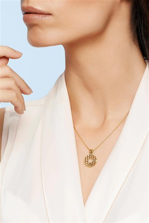 Altınbaş Altın Yaşam Çiçeği Kolye