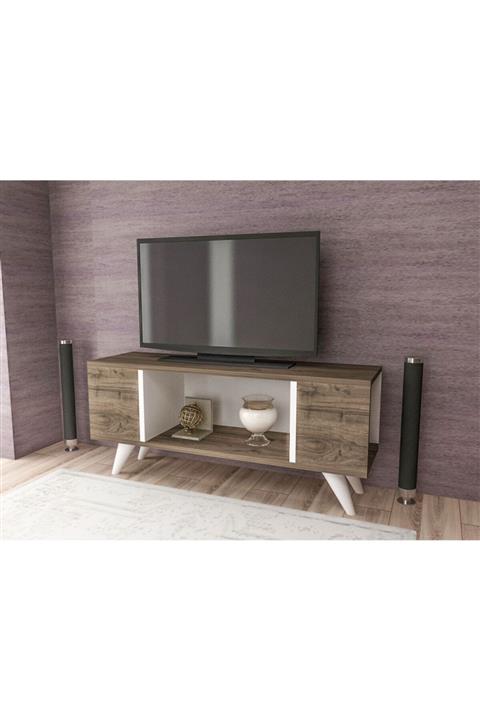 cantek Milita Tv Sehpası Ceviz-beyaz