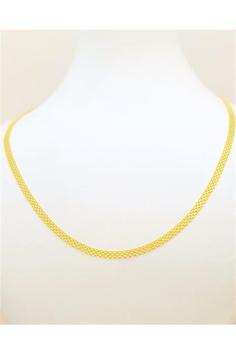 VeraDesignGold Modelli Ezme Zincir Altın Kolye