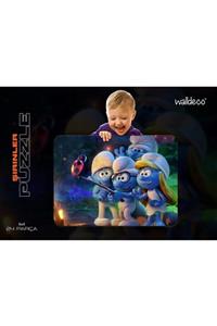 Walldeco Şirinler 24 Parça Ahşap Çocuk Puzzle