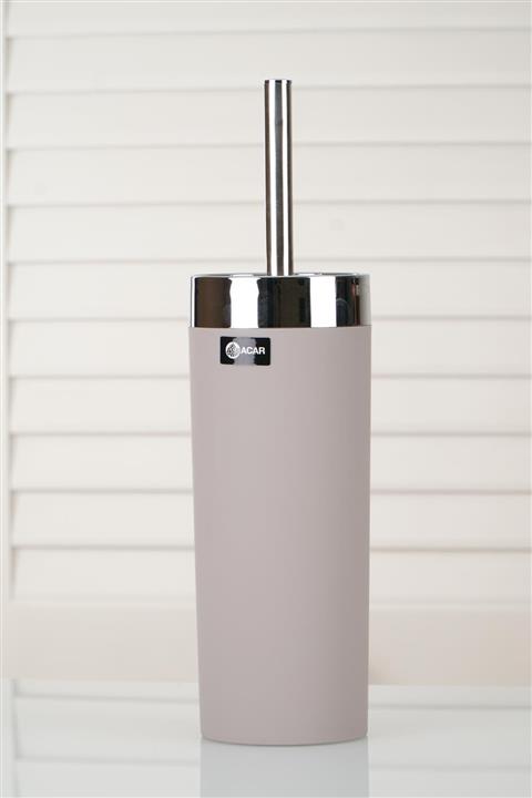 ACAR Bej Metal Saplık Akrilik Tuvalet Fırçası