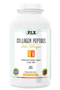 FLX Collagen Fish Peptides Glutatyon Biotin Tip 1-3 Balık Kollajen 300 Tablet