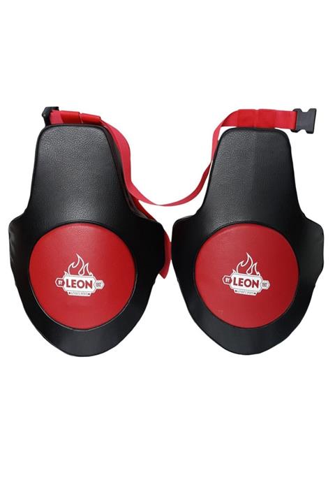 leon Training Lowkick Pad Kick Boks Ve Muay Thai Bacak Koruyucu Kırmızı